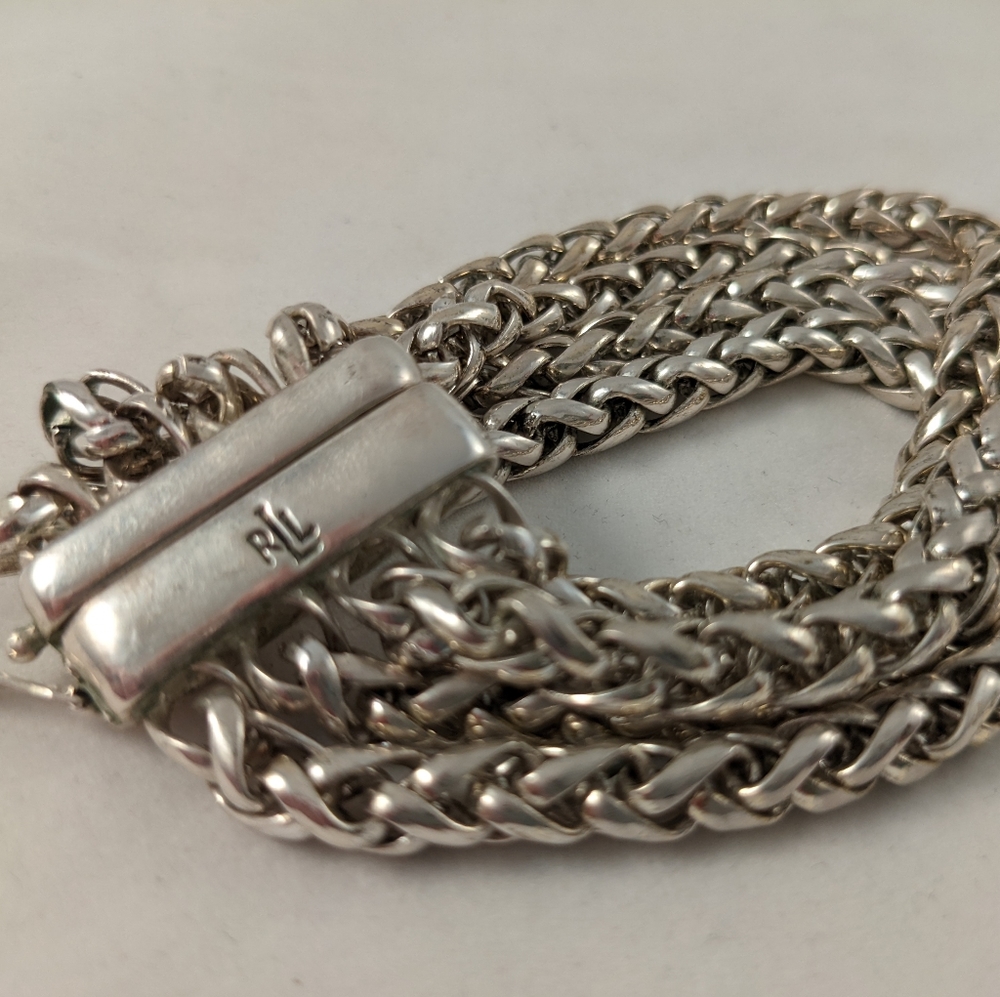 Ralph Lauren Multi-Chain Silver Bracelet